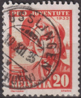 1935 Schweiz / Pro Juventute ° Zum:CH J75, Mi:CH 289, Yt:CH 284, Frauentracht, Genferin - Used Stamps