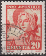 1935 Schweiz / Pro Juventute ° Zum:CH J75, Mi:CH 289, Yt:CH 284, Frauentracht, Genferin - Used Stamps