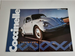 Coupure De Presse Automobile Volkswagen Coccinelle 1300 De 1969 - KFZ