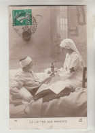 CPA MILITARIA CROIX ROUGE GUERRE 1914/18 - Hospitalisation Blessure : La Lettre Aux Parents - Croce Rossa