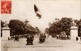 PC AVIATION DIRIGÉABLE PATRIE CHAMPS-ELYSÉES PARIS (a54051) - Dirigibili