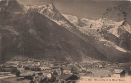 FRANCE - Chamonix Mont Blanc (Haute Savoie) - Vue Sur Une Partie De La Ville - Carte Postale Ancienne - Chamonix-Mont-Blanc