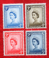 WILDING NO Watermark ISLE Of MAN (Mi 4-7) 1968 1969 POSTFRIS MNH ** ENGLAND GRANDE-BRETAGNE GB GREAT BRITAIN - Man (Ile De)