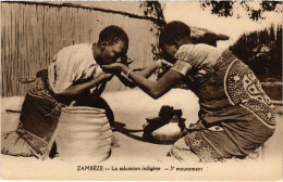 PC ZAMBIA SALUTATION INDIGENE ETHNIC TYPES (a53496) - Zambia