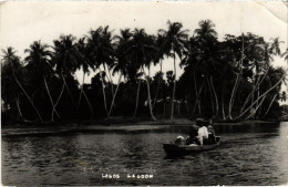 PC NIGERIA LAGOS LAGOON REAL PHOTO POSTCARD (a53460) - Nigeria