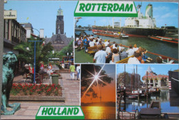HOLLAND NETHERLAND ROTTERDAM CITY HARBOUR MULTI VIEW KARTE POSTCARD CARTOLINA ANSICHTSKARTE CARTE POSTALE POSTKARTE CARD - Rotterdam