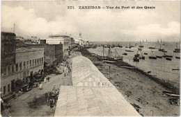 PC ZANZIBAR VUE DU PORT ET DES QUAIS (a53336) - Tanzanía