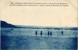 PC MAURITANIA MOUDJERIA ARRIVÉE DES MÉHARISTES BARRIERE DE TAGAND (a53261) - Mauritanie