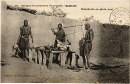 PC MAURITANIA BOUCHERIE EN PLEIN VENT ETHNIC TYPES (a53245) - Mauritanië