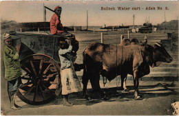 PC YEMEN ADEN BULLOCK WATER CART (a53185) - Yemen