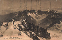 FRANCE - Chamonix - Vue Prise Du Sommet Du Mont Blanc - Vue Générale - Glacier Du Géant - Carte Postale Ancienne - Chamonix-Mont-Blanc