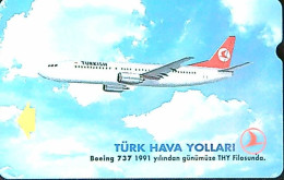 Turkıye Phonecards-THY Boing 737 PTT 60 Units Unused - Verzamelingen