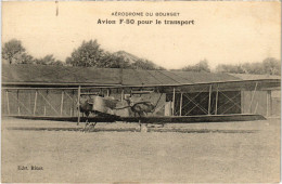 PC AVIATION AERODROME DU BOURGET AVION F-50 POUR LE TRANSPORT (a55079) - Aeródromos