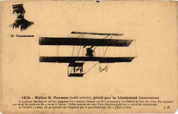 PC AVIATION PILOT AVIATOR LT. CAMERMAN BIPLAN H. FARMAN (a55030) - Aviateurs