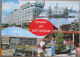 HOLLAND NETHERLAND ROTTERDAM CITY HARBOUR MULTI VIEW KARTE POSTCARD CARTOLINA ANSICHTSKARTE CARTE POSTALE POSTKARTE CARD - Rotterdam