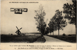 PC AVIATION PILOT H. FARMAN MOULIN PREMIER VOYAGE EN AEROPLANE (a54653) - Aviateurs