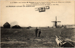 PC AVIATION PILOTE H. FARMAN MOULIN PREMIER VOYAGE EN AÉROPLANE (a54536) - Aviadores