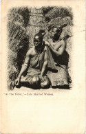 PC AFRICA, SOUTH AFRICA, ZULU MARRIED WOMEN, Vintage Postcard (b53093) - South Africa