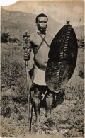 PC AFRICA, SOUTH AFRICA, ZULU WARRIOR, Vintage Postcard (b53088) - Südafrika