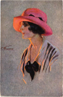 PC ARTIST SIGNED, MEUNIER, GLAMOUR LADY, Vintage Postcard (b53055) - Meunier, S.