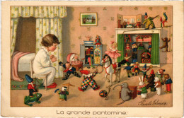 PC ARTIST SIGNED, PAULI EBNER, LA GRANDE PANTOMINE, Vintage Postcard (b52988) - Ebner, Pauli