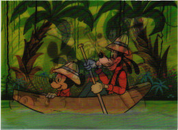 PC DISNEY, MICKEY AND HIPPOPOTAMUS, Modern 3D Postcard (b52878) - Disneyworld