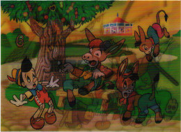 PC DISNEY, PINOCCHIO AND FRIENDS, Modern 3D Postcard (b52877) - Disneyworld