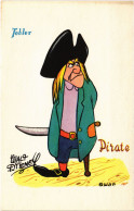 PC DISNEY, TOBLER, PIRATE, PETER PAN, Vintage Postcard (b52865) - Disneyworld