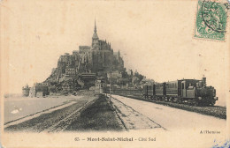 Le Mont St Michel * Vue Côté Sud * Train Ligne Chemin De Fer - Le Mont Saint Michel