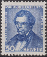 1935 Schweiz / Pro Juventute ** Zum:CH J76, Mi:CH 290, Yt:CH 285, Frauentracht, Stefano Franscini - Unused Stamps
