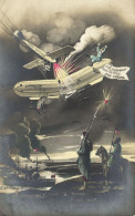 PC CPA ZEPPELIN FANTASY MILITARY WWI. AVIATION SURREALISM VINTAGE PC (b53303) - Dirigibili