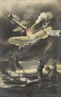 PC CPA ZEPPELIN FANTASY MILITARY WWI. AVIATION SURREALISM VINTAGE PC (b53293) - Dirigeables