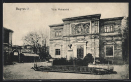 AK Bayreuth, Villa Wahnfried Mit Denkmal  - Bayreuth