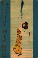 PC KIRCHNER, ART NOUVEAU, MIKADO, GAISHA GIRL, Vintage Postcard (b53277) - Kirchner, Raphael