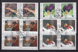 T3218 - SUISSE SWITZERLAND Yv N°1246/49 Pro Patria Fete Nationale Bloc - Used Stamps