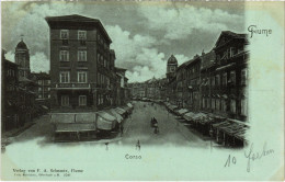 PC CROATIA, FIUME, RIJEKA, CORSO, Vintage Postcard (b53212) - Kroatien