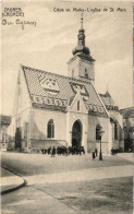 PC CROATIA, ZAGREB, CRKVA SV. MARKA, Vintage Postcard (b53206) - Kroatië