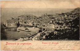 PC CROATIA, DUBROVNIK SA PREGRADJEM, Vintage Postcard (b53201) - Kroatien