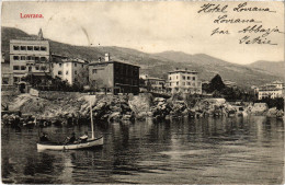 PC CROATIA, LOVRANA, GENERAL VIEW, Vintage Postcard (b53198) - Kroatië