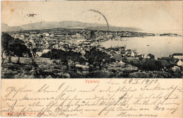 PC CROATIA, SPALATO, SPLIT, GENERAL VIEW, Vintage Postcard (b53202) - Kroatië