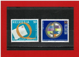 2003 - N° 478/479 - NEUFS**-UNION POSTALE UNIVERSELLE - UNION INTERNATIONALE TELECOMMUNICATIONS -  COTE Y&T : 4.25 Euros - Officials