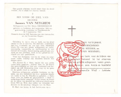 DP Joannes Van Neyghem ° Lebbeke 1883 † Dendermonde 1963 X Maria Meerschman // De Ridder Van Wemmel - Devotion Images