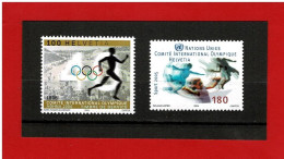 2004 - SUISSE -  N° 480/481 - NEUFS**- COMITE INTERNATIONAL OLYMPIQUE -  COTE Y&T : 6.65 Euros - Service