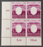 GERMANY THIRD 3rd REICH 1943 ORIGINAL POLAND OCC. GENERAL GOVERNMENT NSDAP 3RD ANN. MARGIN BLOCK MNH - Occupation 1938-45