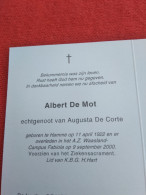 Doodsprentje Albert De Mol / Hamme 11/4/1922 - 9/9/2000 ( Augusta De Corte ) - Godsdienst & Esoterisme