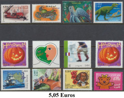 TIMBRES EUROS - ANNEES 1999 A 2014 - DEFAUTS -- Explications Ci-dessous - REMISE 30 % -- - Collections