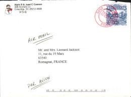 USA ETATS UNIS SEUL SUR LETTRE POUR LA FRANCE 1996 - Brieven En Documenten