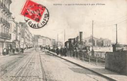 FRANCE - Nantes - Le Quai De Richebourg Et La Gare D'Orléans - Animé - Carte Postale Ancienne - Nantes