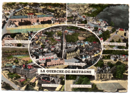 CPSM GF 35 - LA GUERCHE DE BRETAGNE (Ille Et Vilaine) - Multivues (Ecoles, Gendarmerie, Hôpital, Orphelinat,...) - La Guerche-de-Bretagne