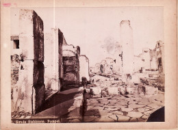 26913 / ⭐ ♥️ POMPEI Napoli Strada STABBIANA 1868-1895 Photographe Robert RIVE N°113 Fotografia Albumina 155x115mm - Antiche (ante 1900)